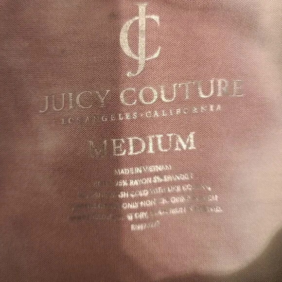 Juicy Couture Tie Dye Draped Flutter Sleeve Top - Size M - Picture 2 of 12